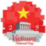 Illustration Vietnam National Day Sticker