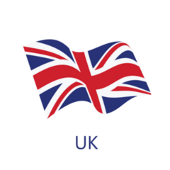 Illustration Waving Flag Of United Kingdom Sticker