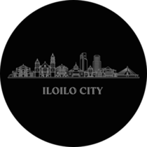 Iloilo City Black Sticker