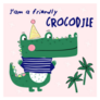 Im A Friendly Crocodile Sticker