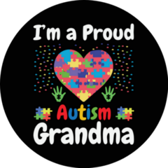 Im A Proud Autism Grandma Sticker