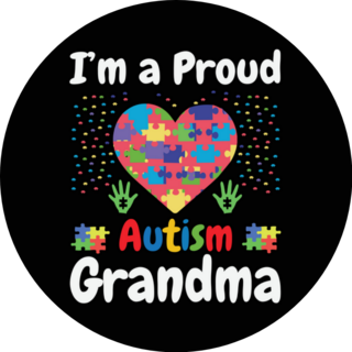 Im A Proud Autism Grandma Sticker