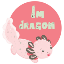 Im Dragon Axolotl Sticker