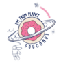 Im From Planet Doughnut Galaxy Sticker