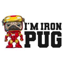 Im Iron Pug Sticker