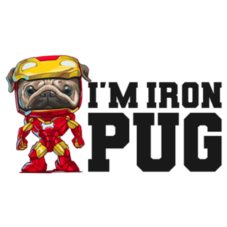 Im Iron Pug Sticker