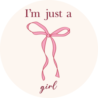 Im Just A Girl Sticker