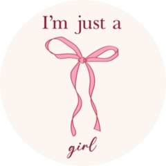 Im Just A Girl Sticker
