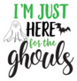 I’m Just Here For The Ghouls Illustration Sticker