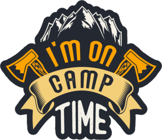 Im On Camp Time Sticker