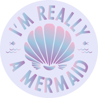Im Really A Mermaid Sticker