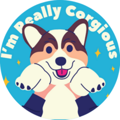 Im Really Corgi Sticker