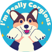 Im Really Corgi Sticker