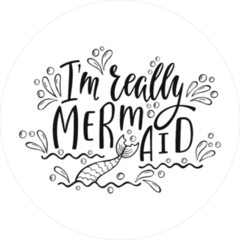 Im Really Mermaid Text Sticker