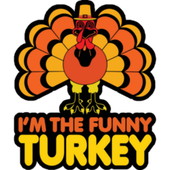 Im The Funny Turkey Colorful Sticker