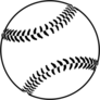 Image Of A Baseball Isolated Sticker