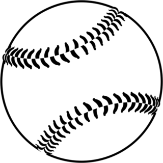 Image Of A Baseball Isolated Sticker