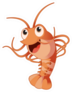 Image Of A Cartoon Funny Shrimp Sticker