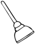 Image Of A Plunger Plumber Sticker