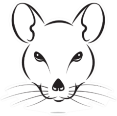 Image The Rat Head Sticker