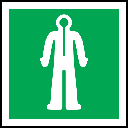 Immersion Suit Icon Sign Sticker
