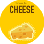 in Love, In Cheese” With A Slice Sticker