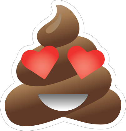 In Love Poop Emoji Sticker