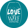 In Love With Wake Boarding Sticker