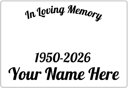 In Loving Memory Rounded Rectangle Sticker
