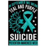 In September We Wear Teal & Purple, Suicide Awareness Sticker