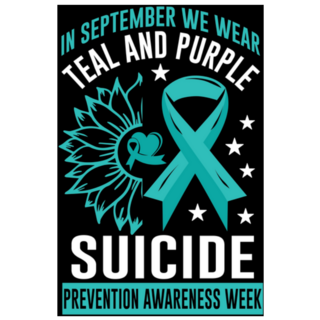 In September We Wear Teal & Purple, Suicide Awareness Sticker