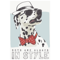 In Style Dalmatian Sticker