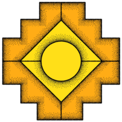 Inca Cross Chakana Sticker