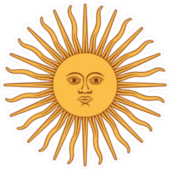Inca Sun God Sticker