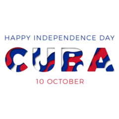 Independence Cuba Banner Sticker