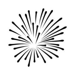 Independence Day 4th of July Celebration Fireworks Sticker