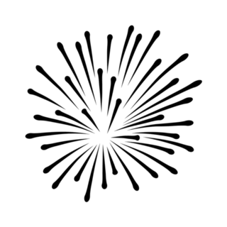 Independence Day 4th of July Celebration Fireworks Sticker