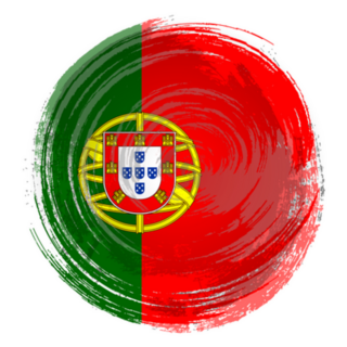 Independence Day Painted With A Brush Circle Sticker