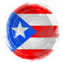 Independence Day Painted With A Brush Puerto Rico Sticker