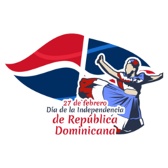 Independence Dominican Republic Sticker