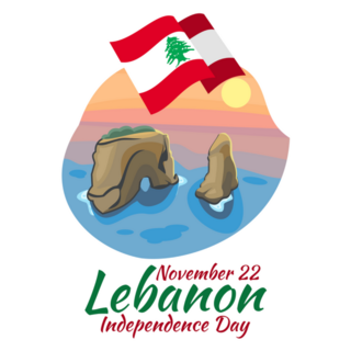 Independence Of Lebanon Sticker