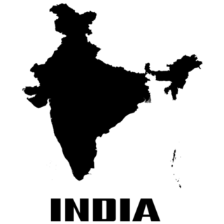 India Country Map Sticker