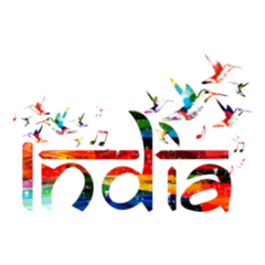 India Inspirational Inscription Sticker