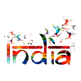 India Inspirational Inscription Sticker