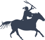 Indian Charging On A Horse Sticker