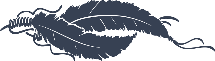 Indian Feathers Sticker