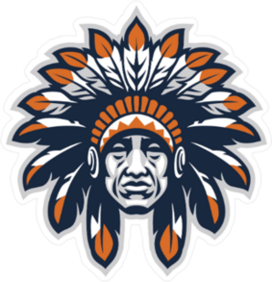 Indian Head Mascot Sticker