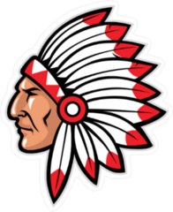 Indian Mascot Sticker