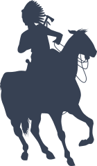 Indian Riding Horse Sticker