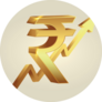 Indian Rupee Growth Sticker